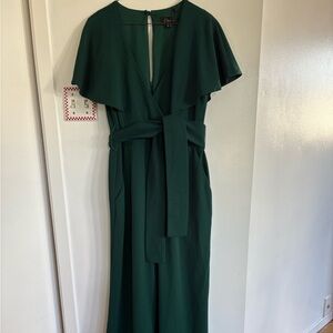 Chic Edie b. Green Jumpsuit with Belt